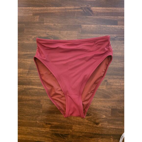 Amazon Essentials Other - Amazon Essentials Bikini Bottom Brick Red Size XS High Waist Swim Brief NWT